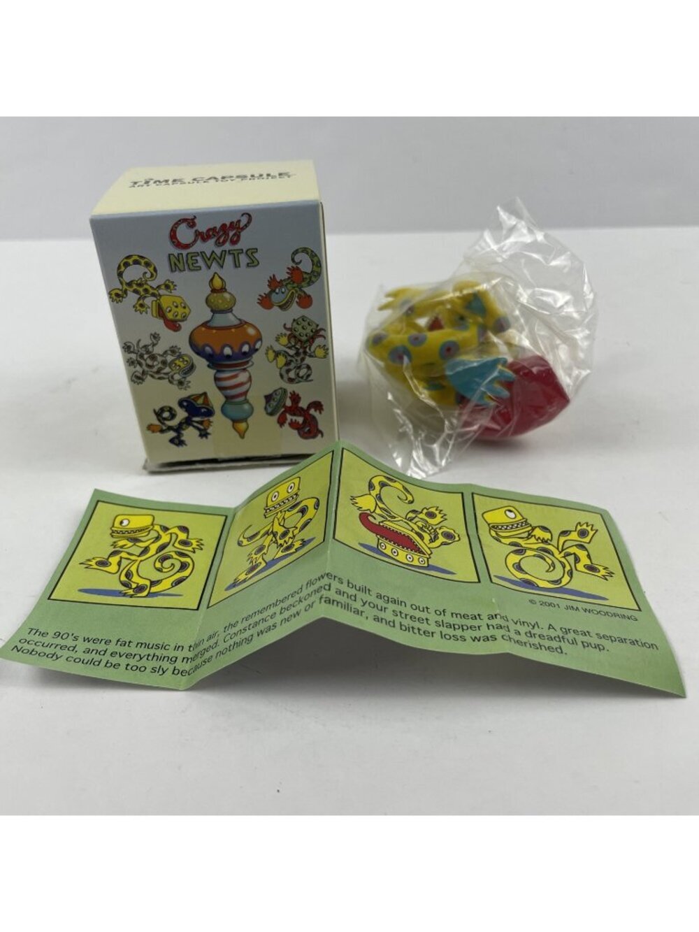 Jim Woodring CRAZY NEWTS 1990’s VINYL FIGURE Time Capsule Art Toy 2001